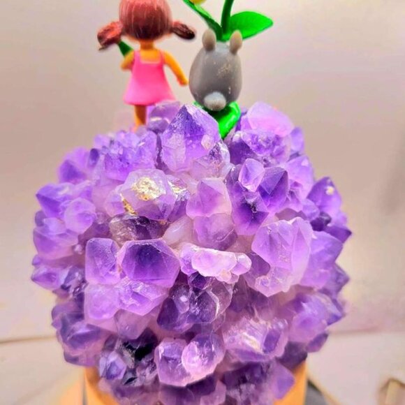 Nature Amethyst Points Totoro Decors Light - Picture 8 of 10